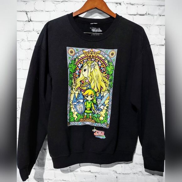 Legend of Zelda Crewneck Sweatshirt - Stain glass - Picture 1 of 6